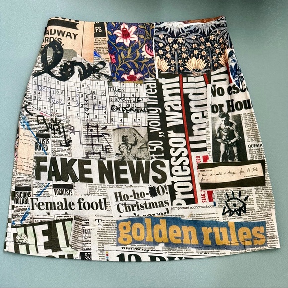 Desigual Multicolor Graphic Mini Skirt, NWOT - Picture 3 of 5